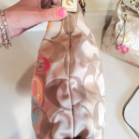 Vintage Coach Poppy Graffitti Applique Tote Bag c - Picture 8 of 15